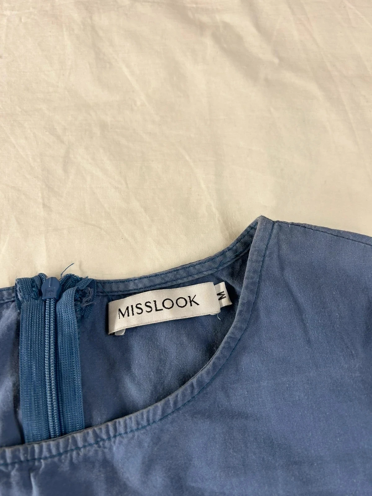 Casual blauwe misslook jurk maat M – photo 3